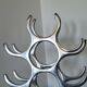 Aluminum wine rack shelf bottle rack for 9 bottles