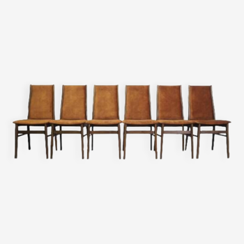 Set of six beech chairs, Danish design, 1960s, production: Denmark