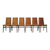 Set of six beech chairs, Danish design, 1960s, production: Denmark