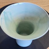 Vase in flared glazed stoneware signed