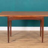 Retro Teak 1960s Elliots Of Newbury Mid Century Extending Dining Table & 6 Chairs