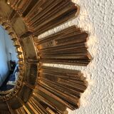 Mirror sun vintage golden witch eye 1960 - 40 cm