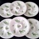 6 oyster plates in Limoges porcelain