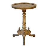 Victorian Marquetry Round Side Table, 1870s