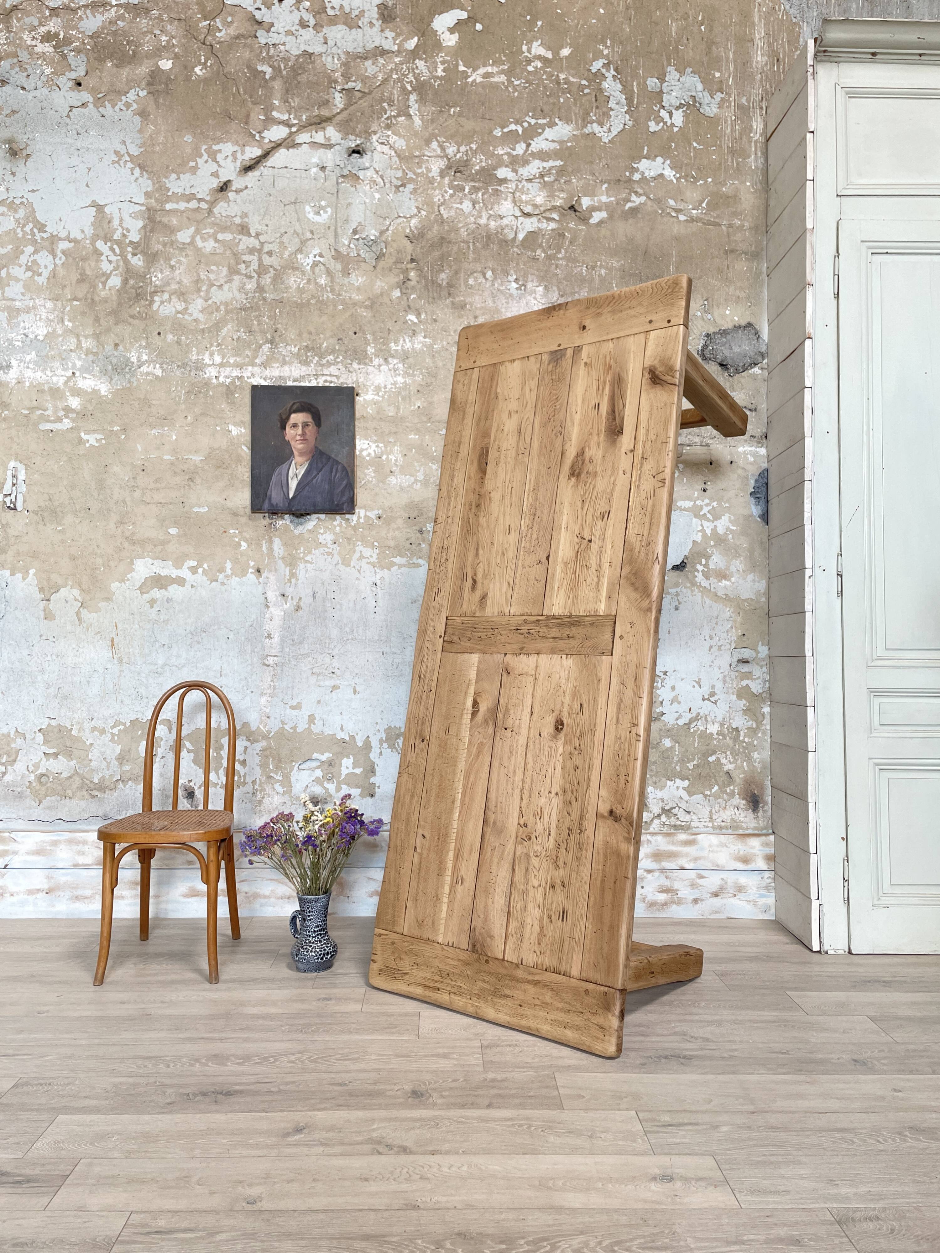 Solid oak farm table