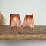 6 vintage “art deco” Rosaline glasses