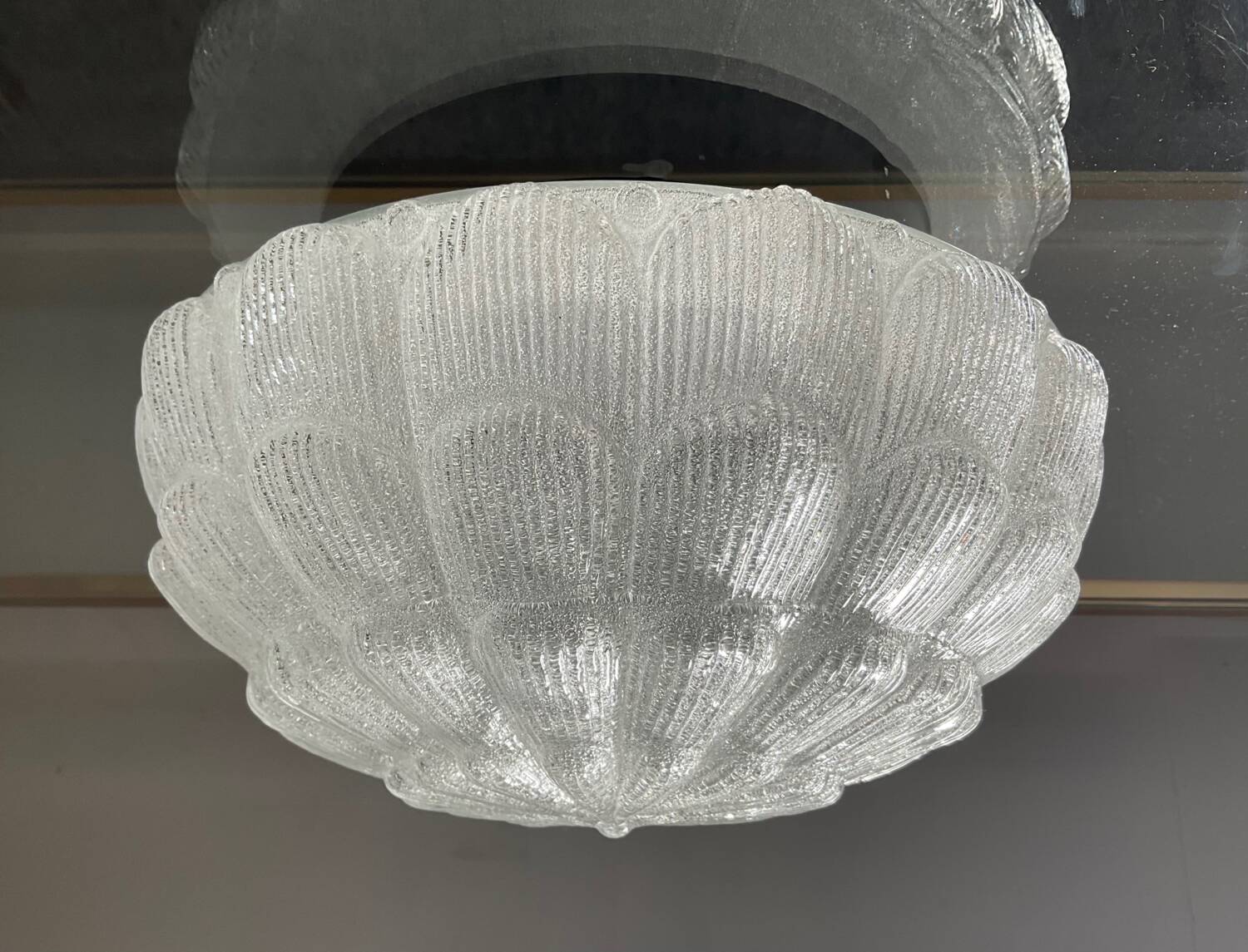 Vintage frosted glass wall or ceiling light