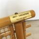 Vintage rattan magazine rack