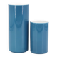 Arzberg Germany duck blue porcelain "roll" vases, 1970s