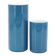 Arzberg Germany duck blue porcelain "roll" vases, 1970s