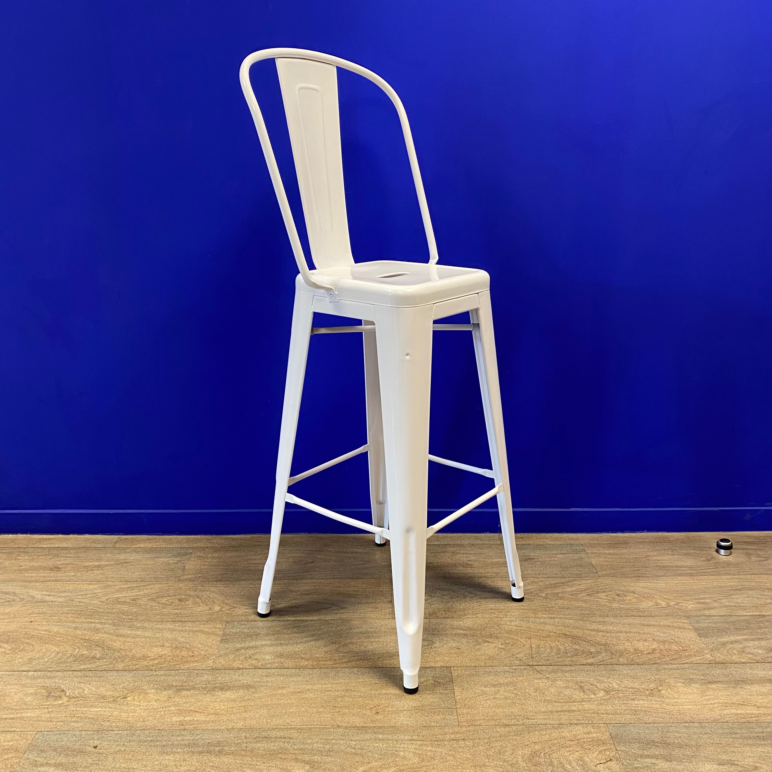 Tabouret h75 grand dossier - tolix