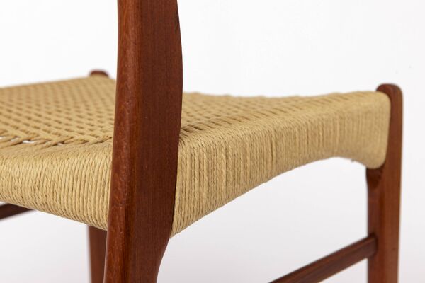 Arne Wahl Iversen GS61 Chaise   Années 1960 Design Danois   Glyngøre Stolefabrik