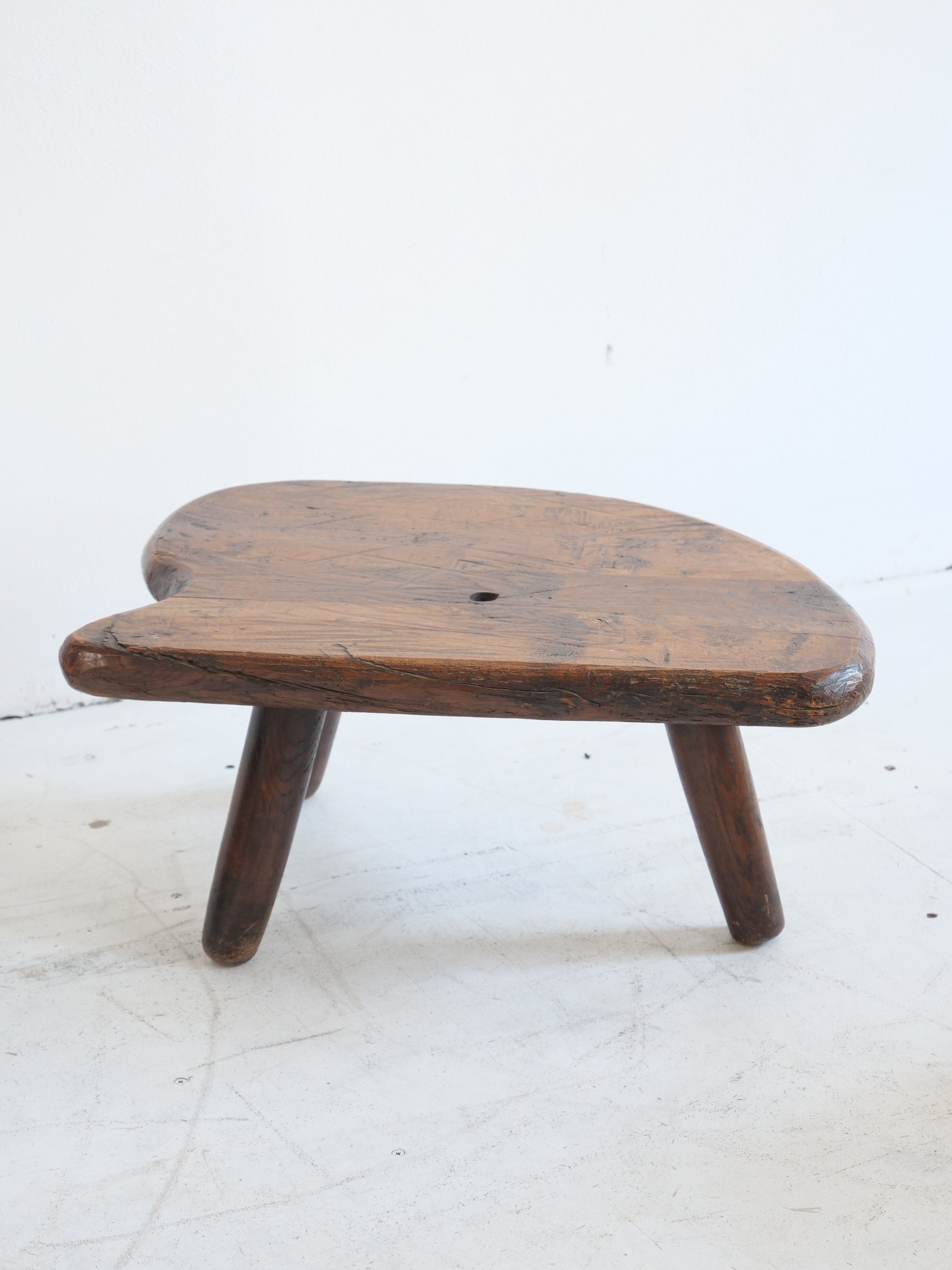 Wooden free-form coffee table