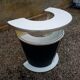Bar in black leatherette and formica of the 50s 60s
