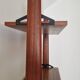 Freestanding Italian bookcase in teak and brass from the 60s