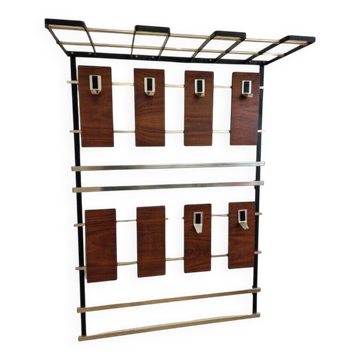 Mid-Century Rare Wall Coat Rack, Germany, 1970s