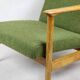 Light Green Boucle GFM-142 Armchair attributed to Edmund Homa, 1970s