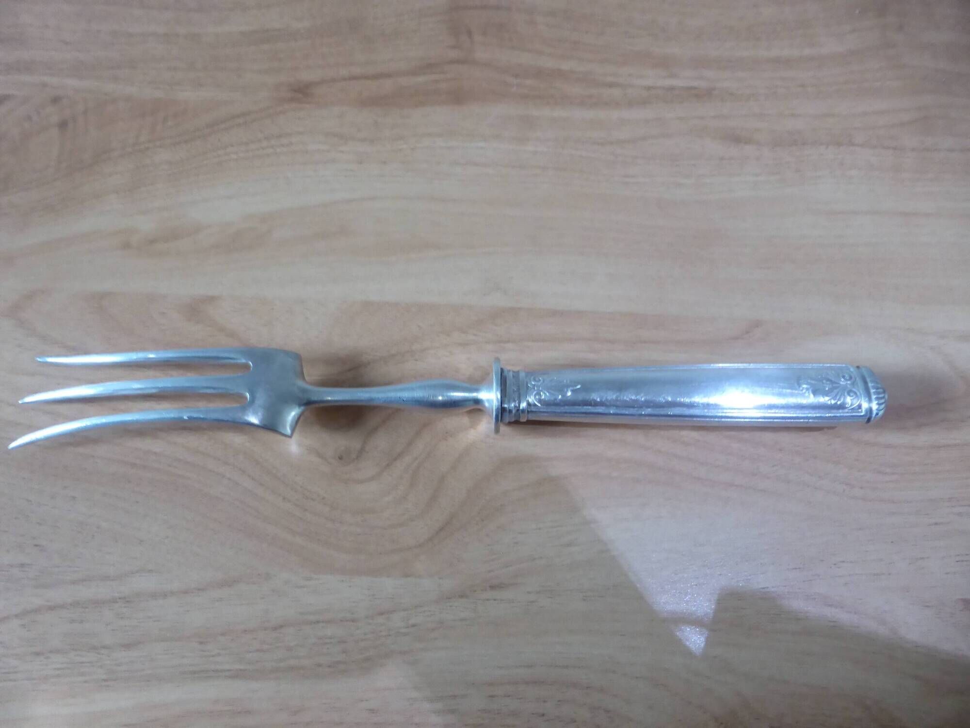 Fourchette à viande Christofle en métal argenté