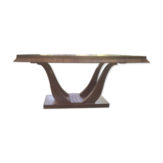Art deco foot lyre table