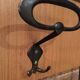Wall coat holder in metal and wood 1960
