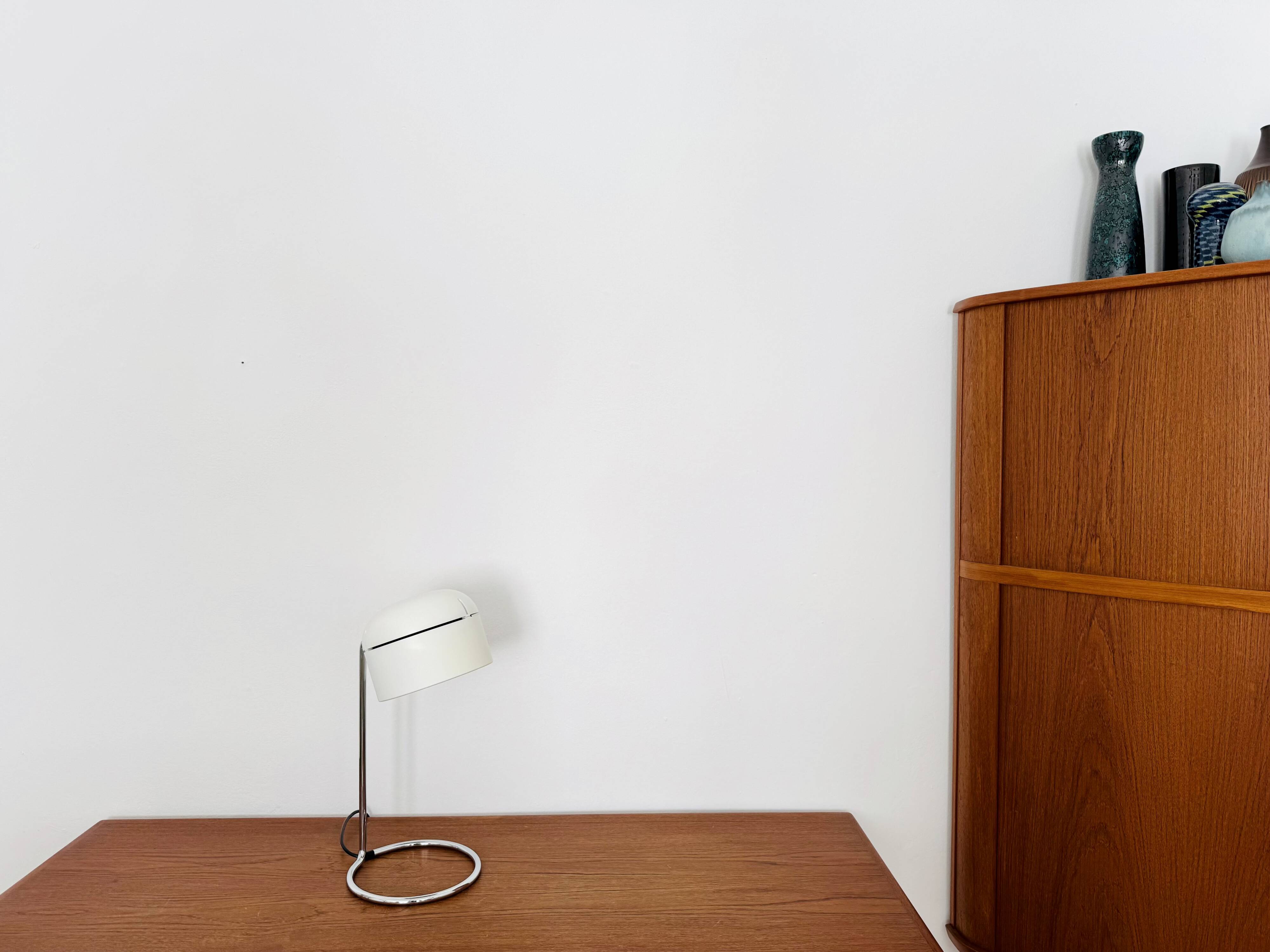 1 of 2 Adjustable Space Age Spot Table Lamps by Arnold Berges for Staff