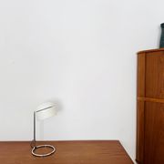 1 of 2 Adjustable Space Age Spot Table Lamps by Arnold Berges for Staff