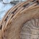 Handmade wicker laundry basket