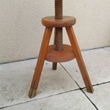 Vintage artist workshop screw stool