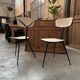 Pair of 60s tripod chairs