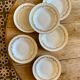 Set of 6 vintage hollow plates Moulin des Loups
