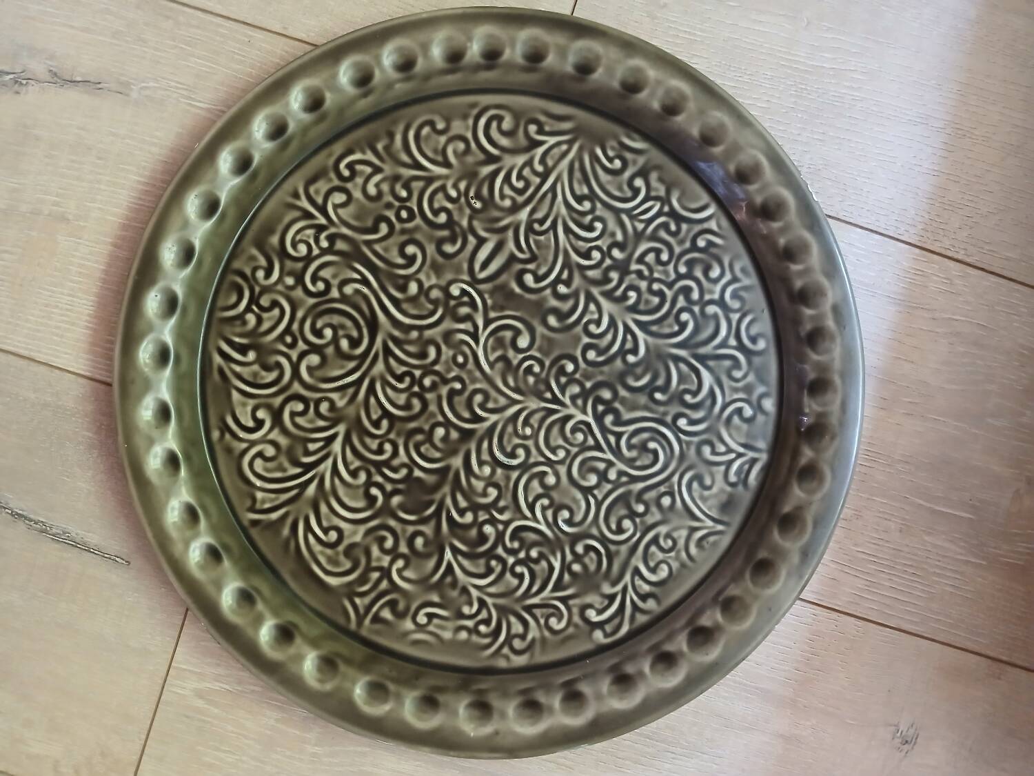 Old metal tray