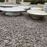 Large service 67 pieces creil and earthenware plates old dishes