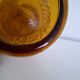 Vintage amber candle holder