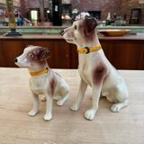 Series of dogs faience by desvres