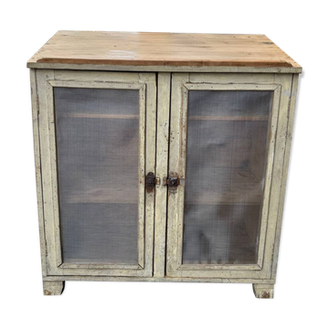 Garde manger, buffet en bois patiné