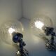 Paire d'appliques boules murales style vintage