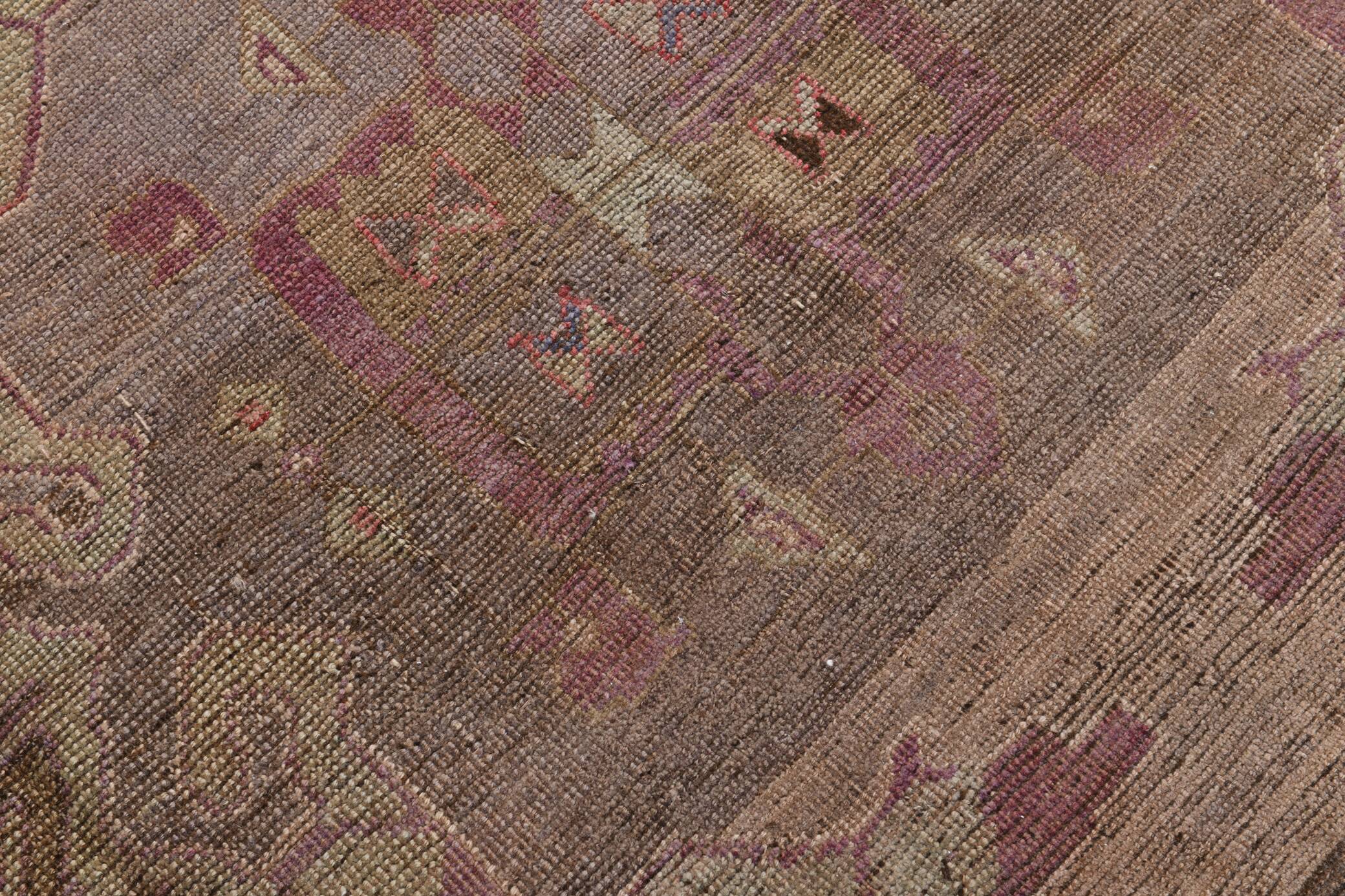 5x11 Rug For Living Room Red Brown Turkish Vintage Rug 150x338Cm