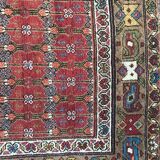 Tapis ancien persan kurde couloir fait main 120x388 cm