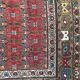 Old persian rug kurdish hallway  120 x 388 cm