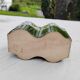 Pot cover in green ceramic original shape