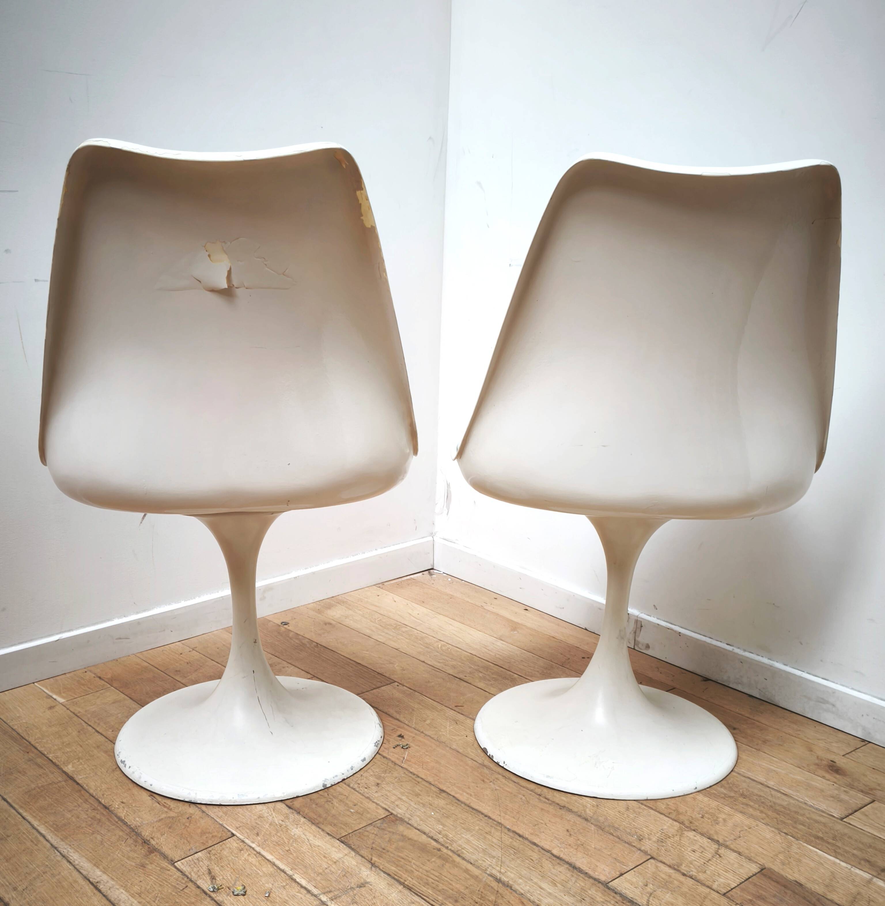 Pair of vintage Tulip chairs, Eero Saarinen