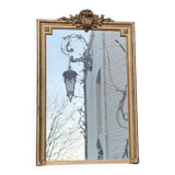 Louis XVI Style Mirror In Stuccoed And Gilded Wood Circa 1880