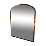 Large antique mercury mirror in copper-plated metal, 1930