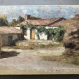 Tableau peinture ancienne J.P Ferrand Paysage