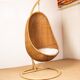 Danish armchair in woven rattan, with its metal stand, Nana Ditzel.