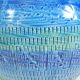 Aldo Londi ceramic ball vase Bitossi Riminu blu