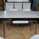 complete kitchen in blue formica buffet table and chairs