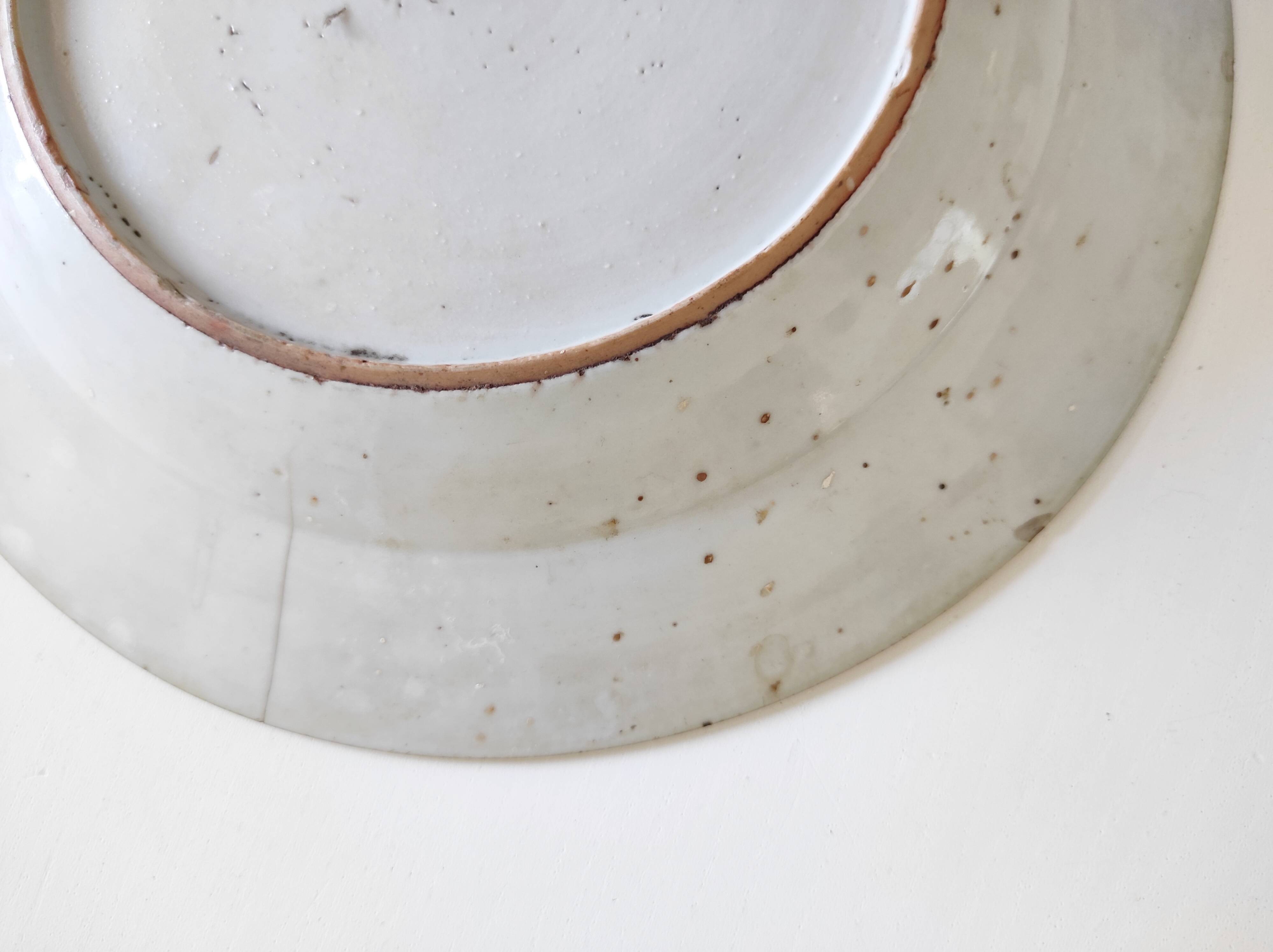 18th century blue and white Chinese plate