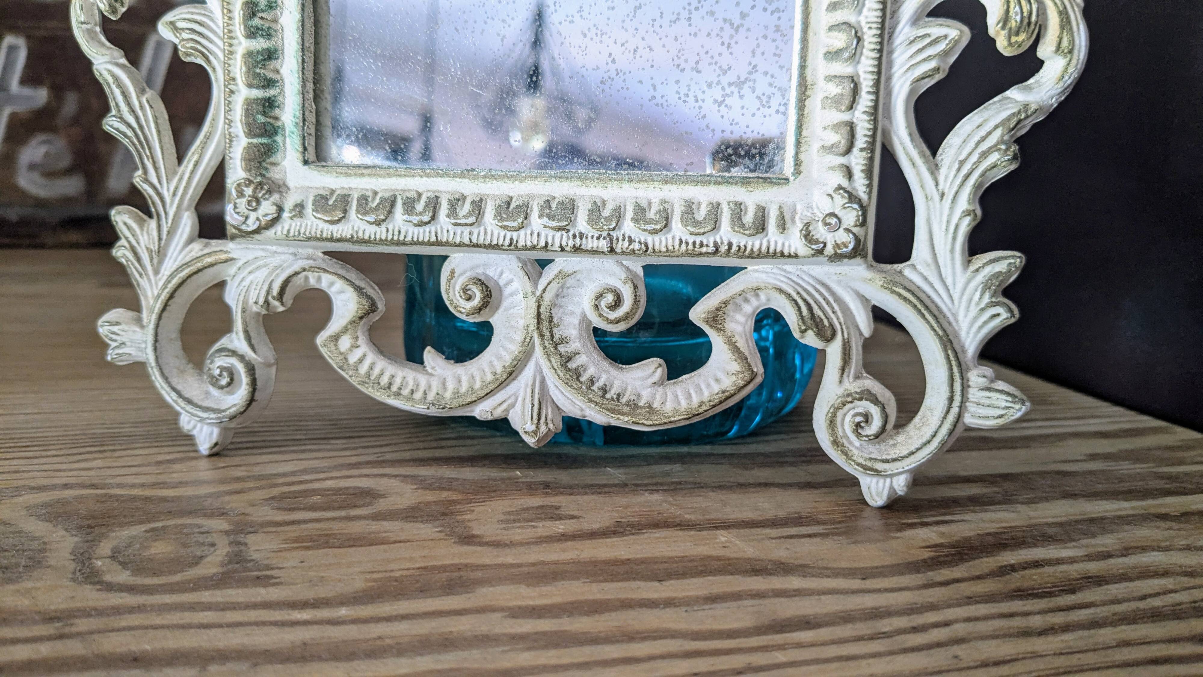 Roberta Wood Baroque Mirror Cimena Torino Italy 29x21 cm