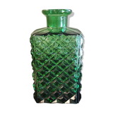 Vintage green glass decanter